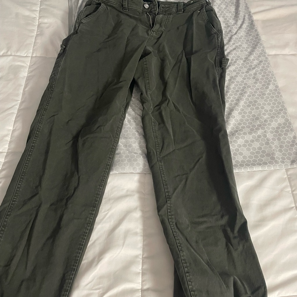Abercrombie & Fitch Green Cargo Pants Casual Style